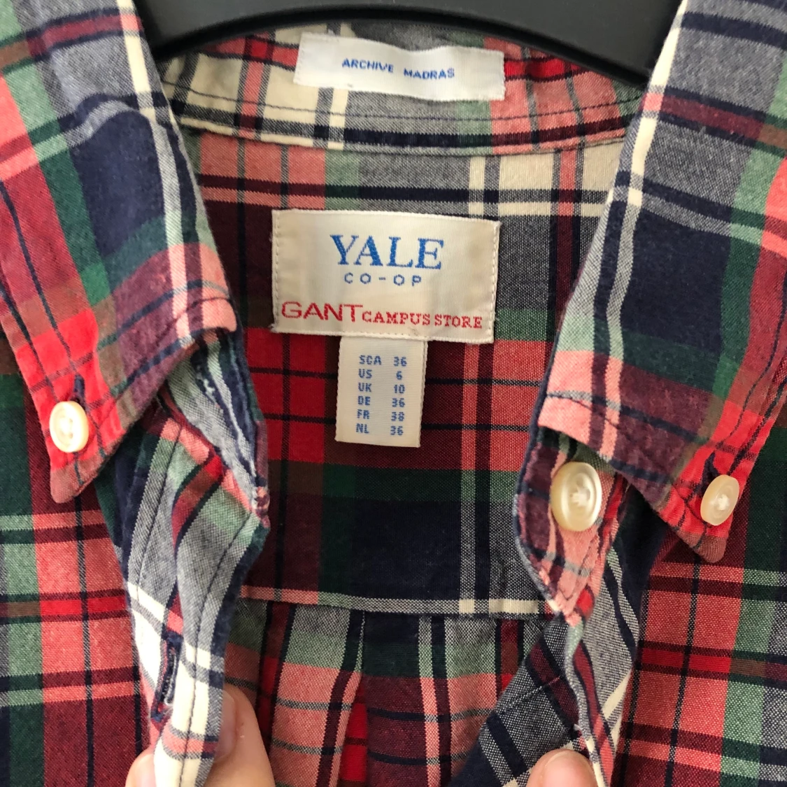 Rutig gantskjorta - 91