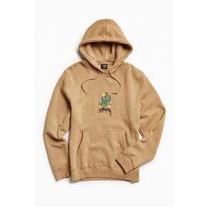 STUSSY HOODIE - Brun stussy hoodie med kaktus tryck på. Stl XL. 300