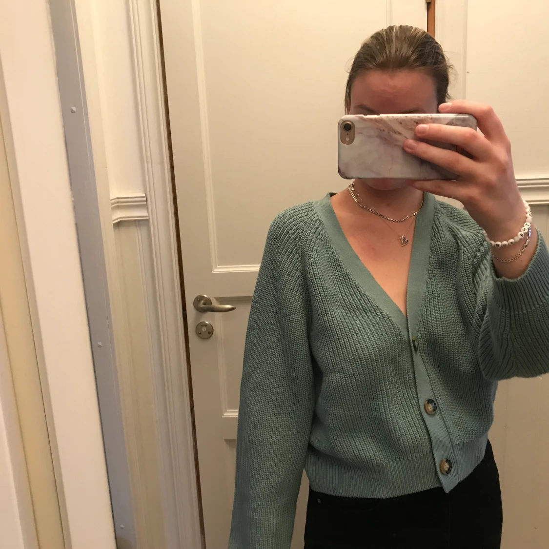 Super fin ljus blå kofta 