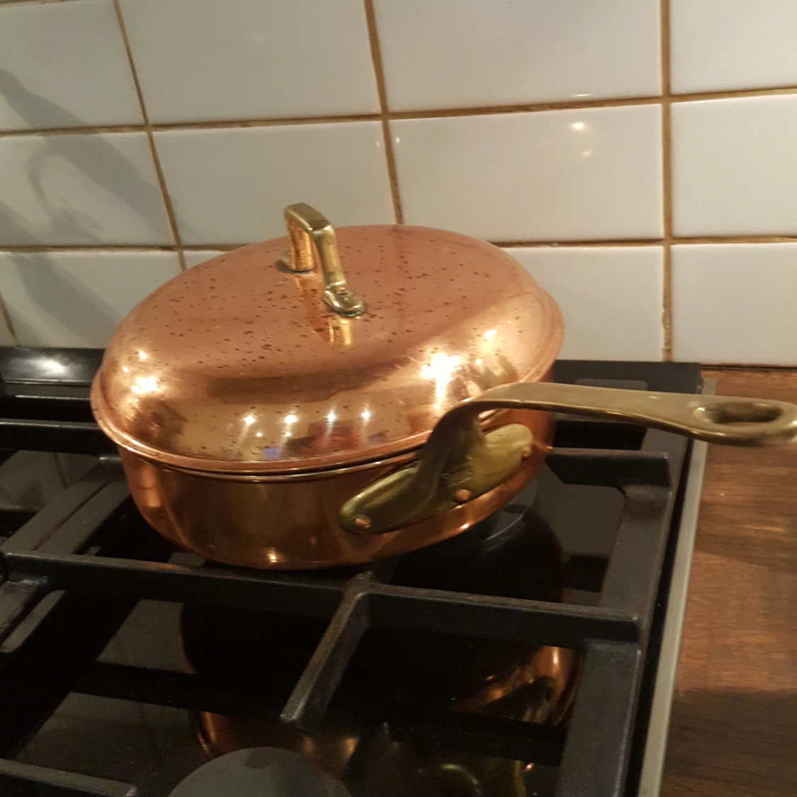 Traktörpanna i koppar 22cm 