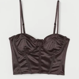 Brun korsett topp - BRUN KORSETT TOPP FRÅN HM, SÄLJER DÅ DEN ÄR FÖR LITEN FÖR MIG😢SUPERFIN! STÄNGS MED DRAGKEDJA DÄR BAK! HAR EN BYGEL, NYSKICK MED LAPP KVAR! OM FLERA ÄR INTRESERADE BLIR DET BUDGIVNING! HÖJ MED MINST 10kr🥰😃