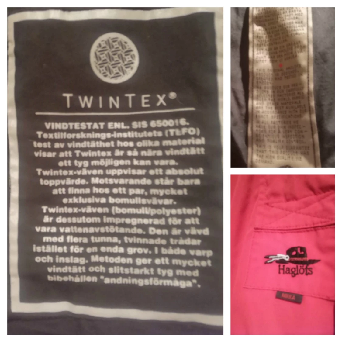 Haglöfs Nikka Twintex Röd Medium Jacka - 90