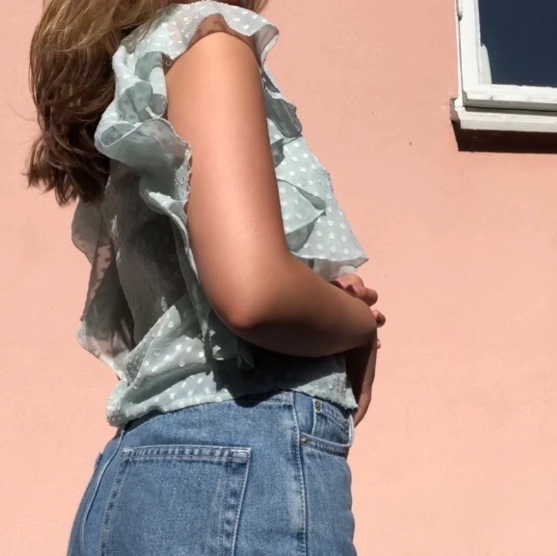 Blus med prickar  - 90