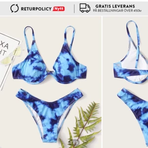 Bikini  - Tie dye bikini från Shein, storlek M, passar för de med lite större byst och underdelen är som en S ungefär. Frakt ingår i priset❤️ 