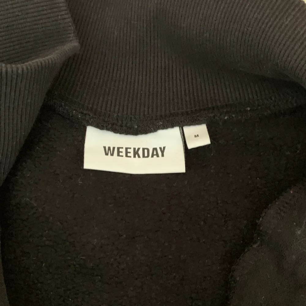 Svart Weekday Lou Sweatshirt Trojor Koftor