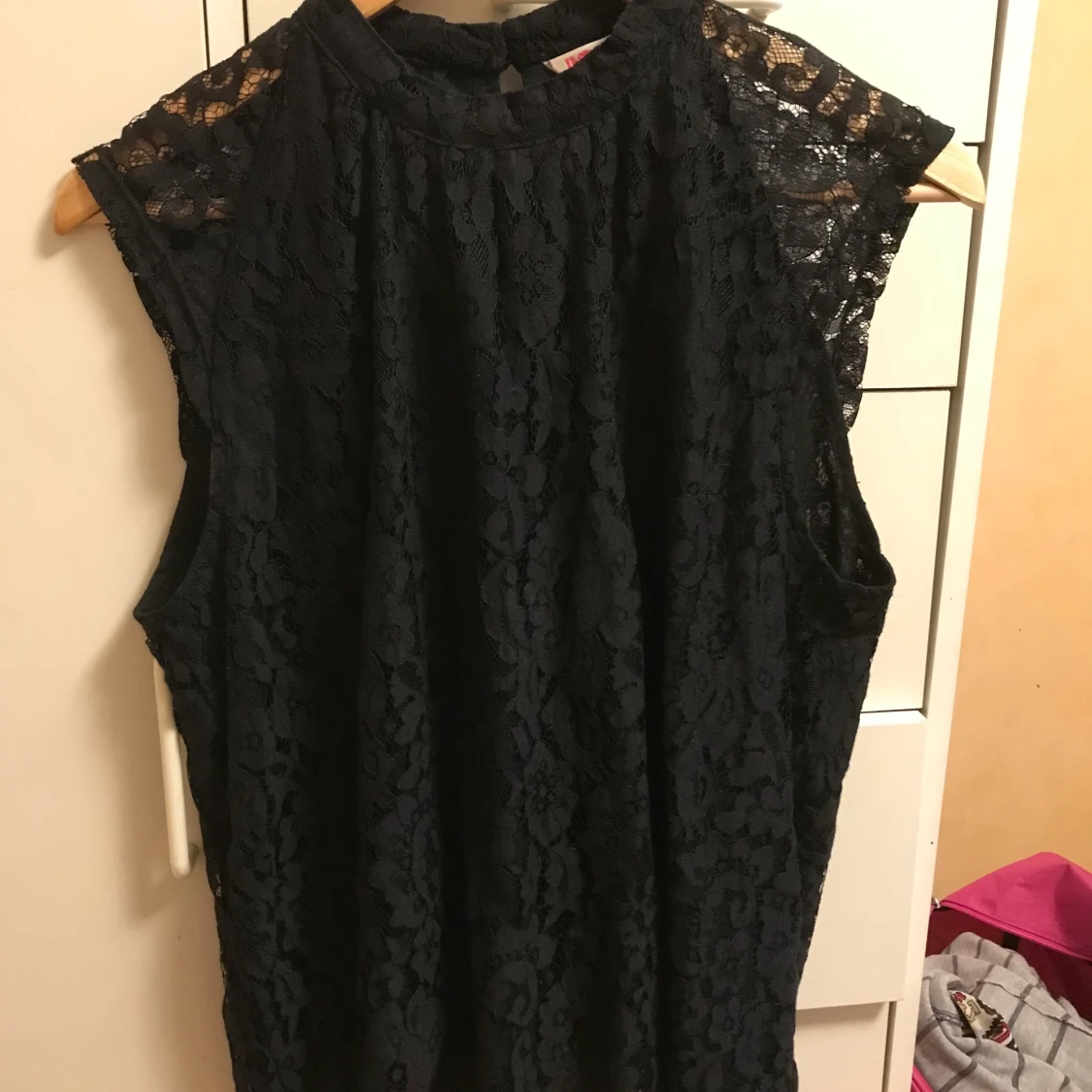 Svart Spetstop strl XL - 91