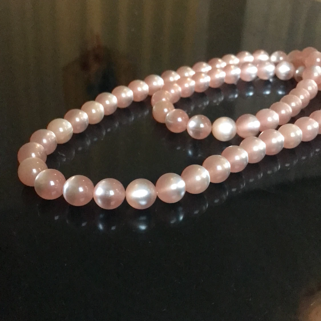 Fint pärlhalsband med stora råsa pärlor❤️ - 90