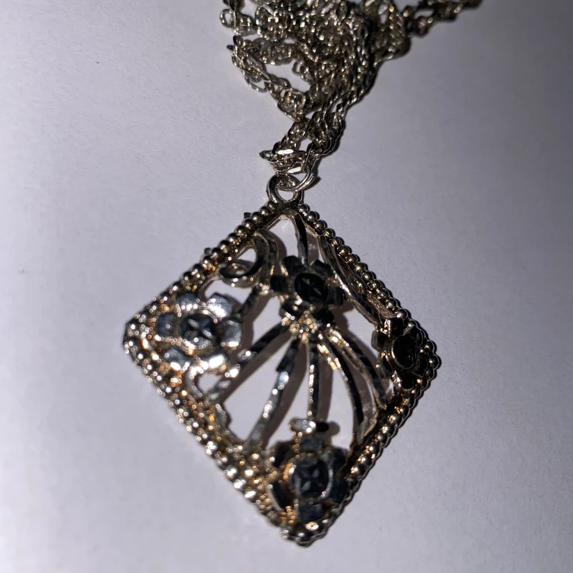 Silver halsband - 90