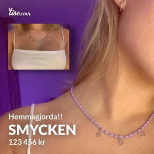 Hemmagjorda smycken💗 - Hej! Det är så att jag gör hemmagjorda smycken till billigt pris+ 50% av pengarna går till olika kvinno organisationer är ni intresserade av att beställa något är det bara att höra av sig. Man får bestämma själv hur man vill ha det🥰 glöm inte att följa min insta @jwls.by.mkb