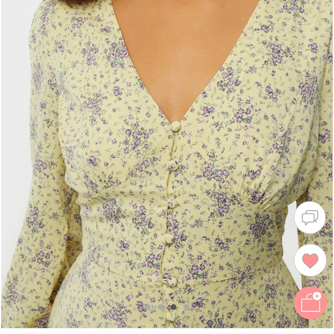 V neck button dress (Adoore liknande)  - 90