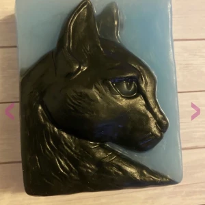 Souvenir tvål "Katt" - Mått: 7,5x6,5cm. Vikt: 103gr.