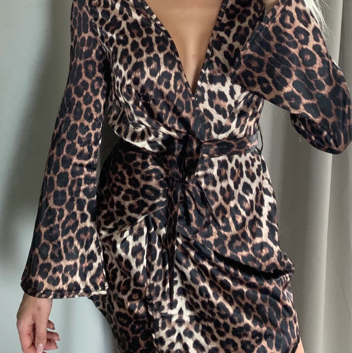 Leopard klänning silk - 90