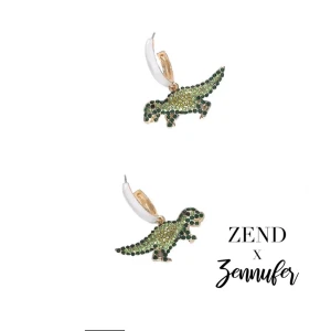 Örhängen zend - 💚Superfina örhängen från zennufers kolektion med zend i t-rex form, använda endast en gång💚
