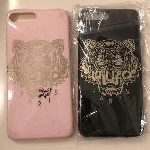 Kenzo skal - Det svarta är oöppnat och oanvänt, de rosa är väl använt och finns lite repor på. Skalen är mjuka och böjbara🥰 400kr för svarta och 150kr för det rosa för iPhone 8+