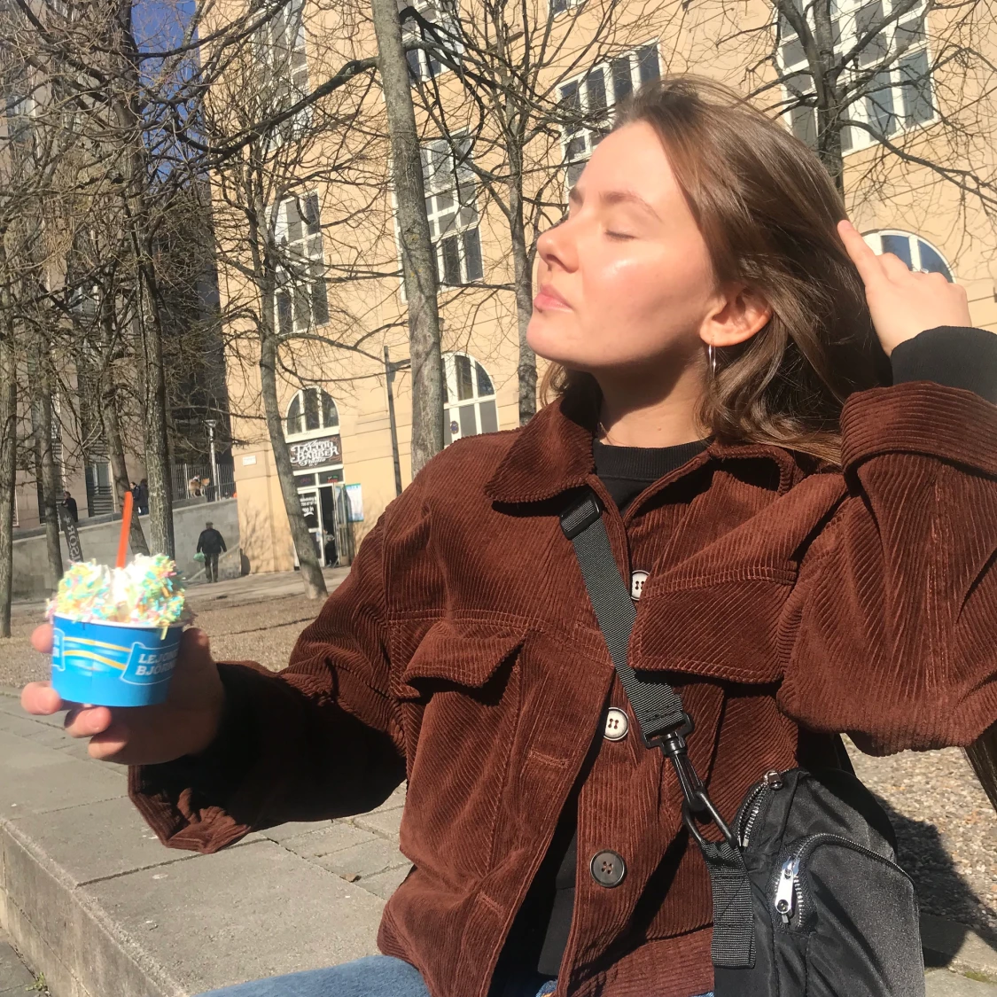 Brun manchesterjacka