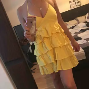A beautiful yellow dress, was bought last summer and used two times. Size is 38, price is 100 without shipping 👗 
