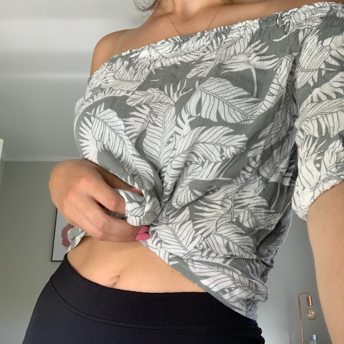 Glassons green palm tree shirt - 91