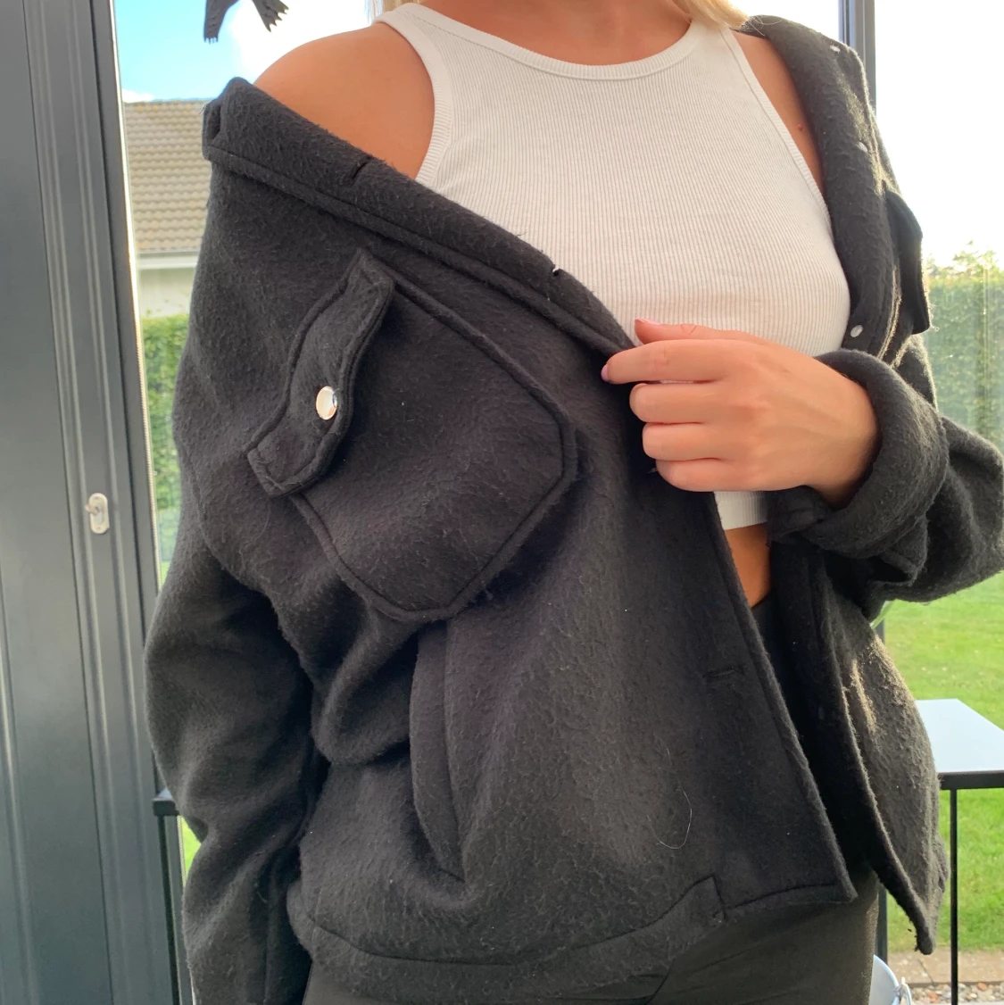 Svart filtjacka  - 90