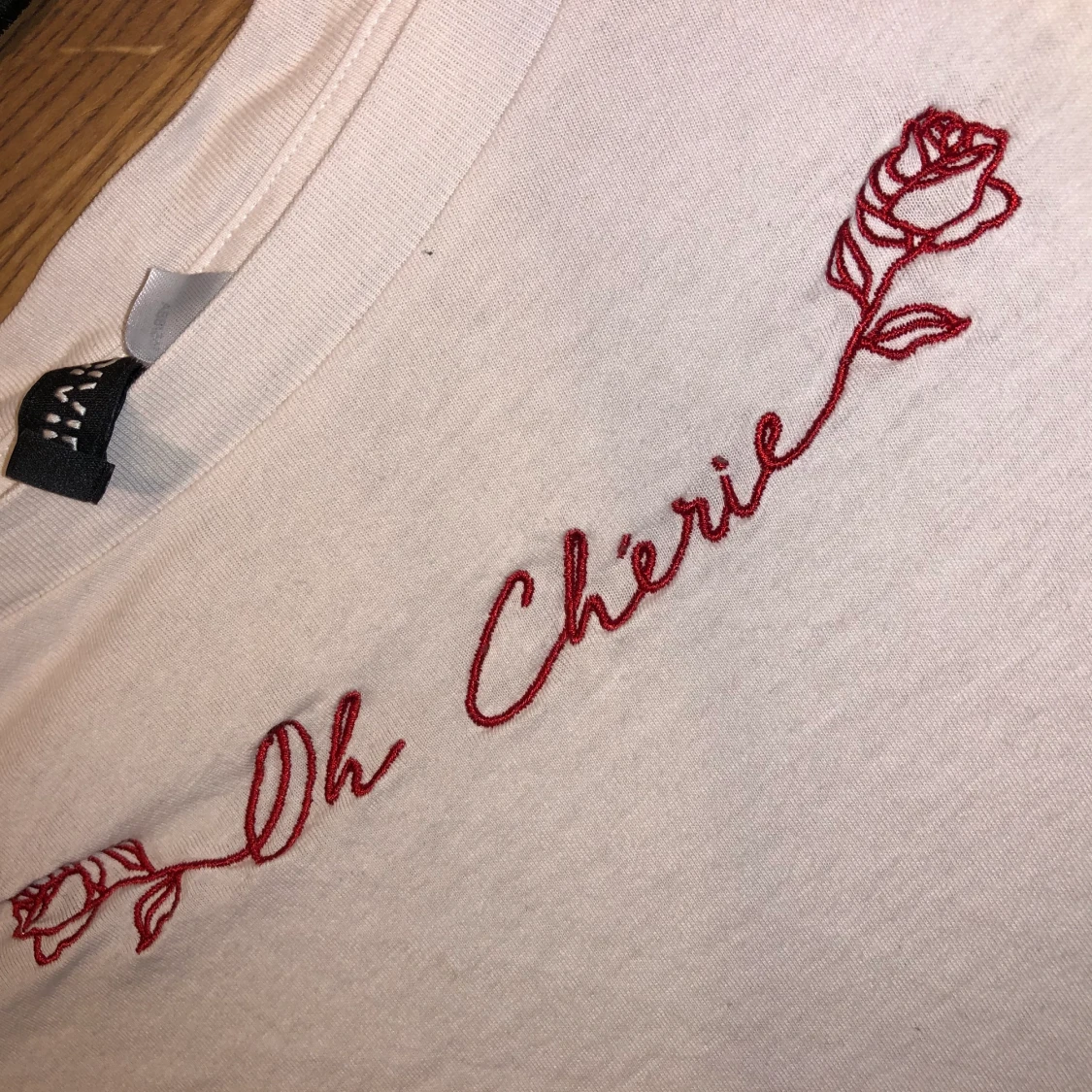 ” oh cherie ” kortärmad tröja från h&m