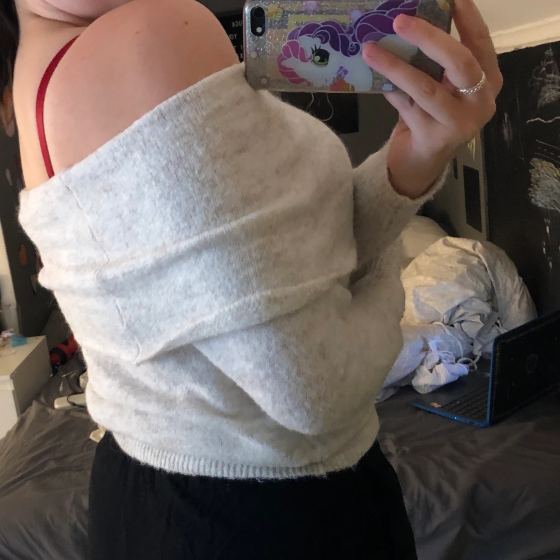 Of shoulders tröja - 91