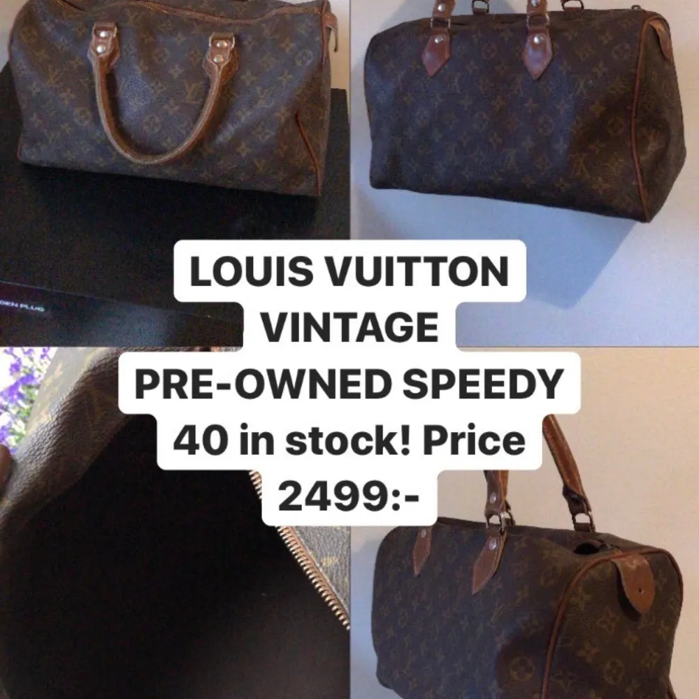Säljer en vintage Louis Vuitton väska kan gå ner i pris vid snabb affär. Accessoarer.