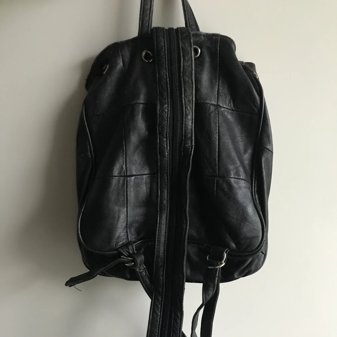 Svart vintage ryggsäck  - 91