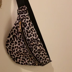 Magväska - Oanvänd magväska i leo mönster med guldknäppe. Kan mötas upp i Göteborg eller om köparen vill stå för frakten. 