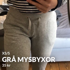Grå mysbyxor - Mysiga mysbyxor i storlek XS men passar mig bra som har S💗💗