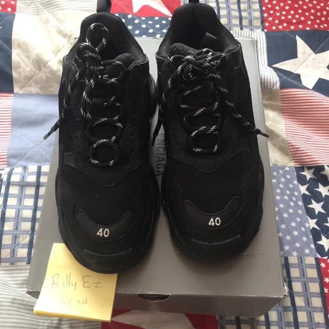 Balenciaga triple S black eu40 uk6 - 90