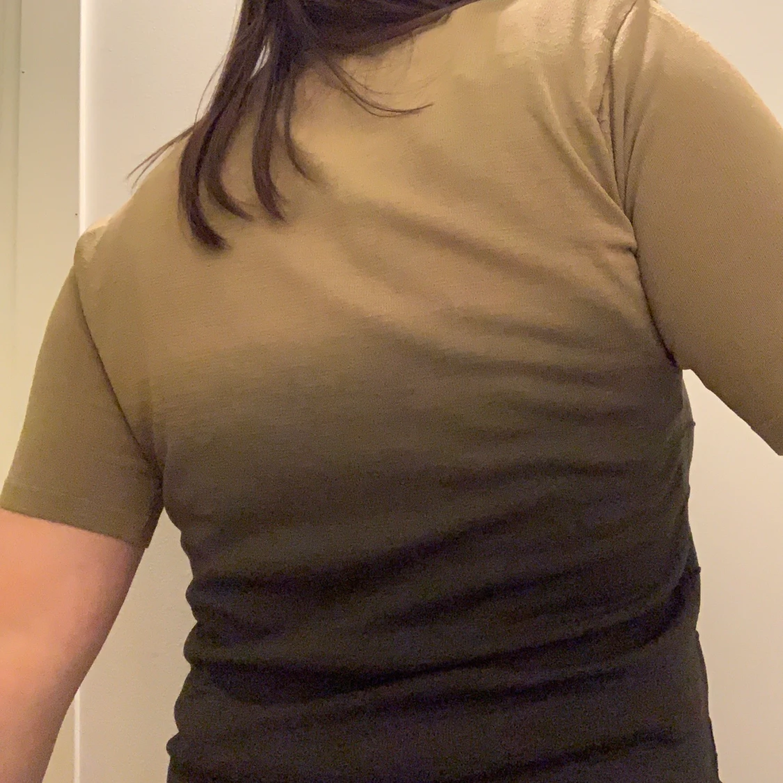 Unik grön tröja me fransar  - 90