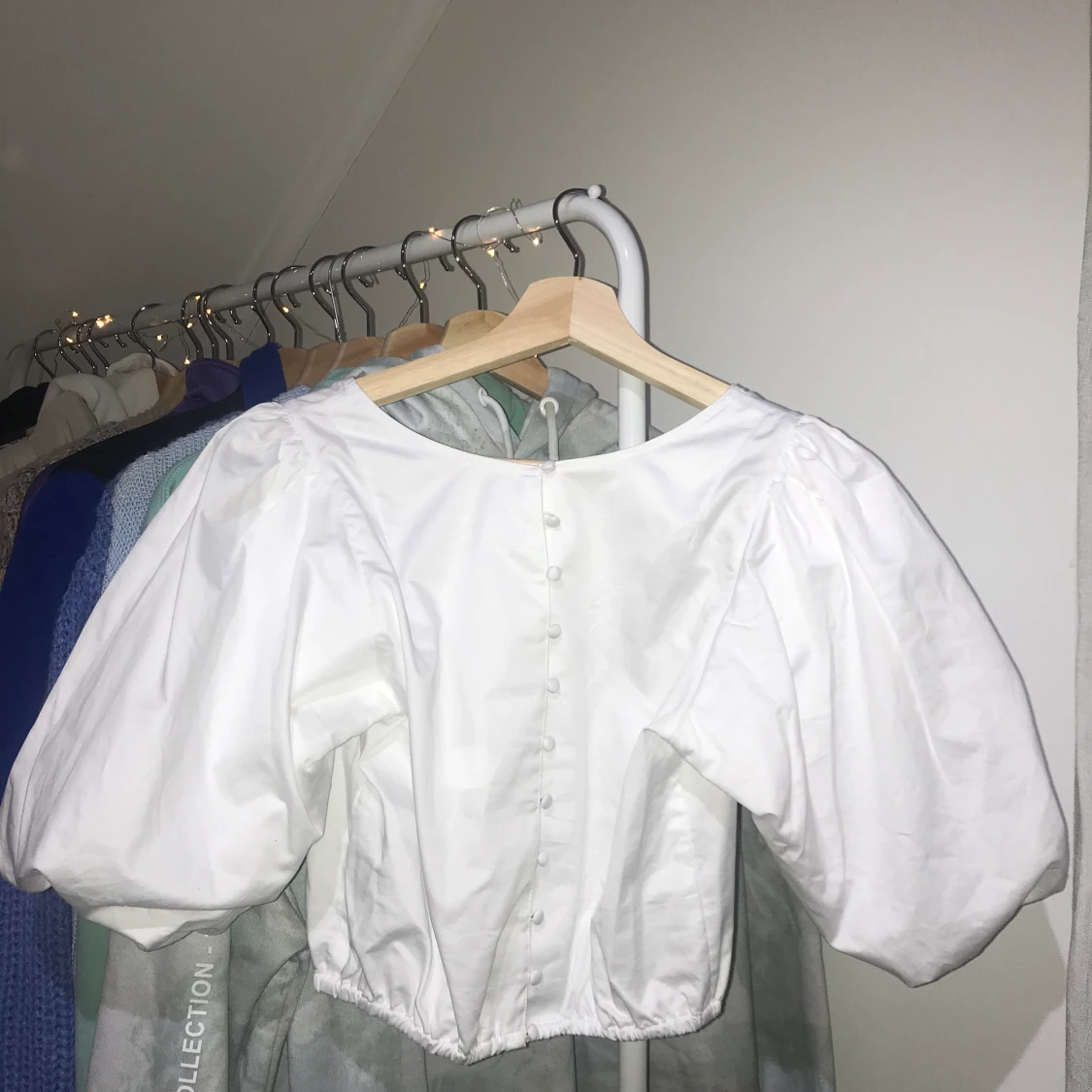 Topp med puffärm - 90