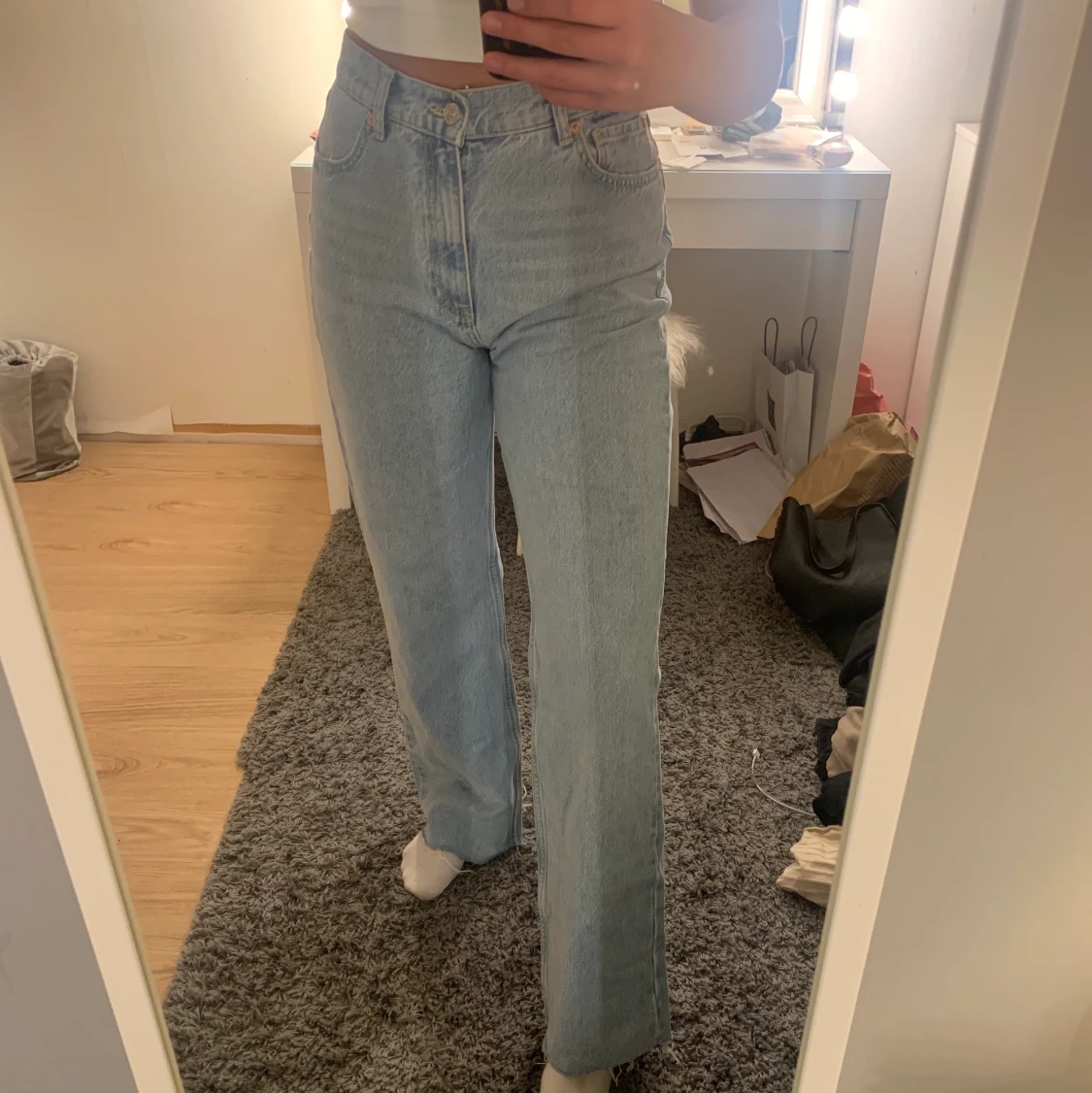 Ljusblåa jeans från zara strl 40 - 90