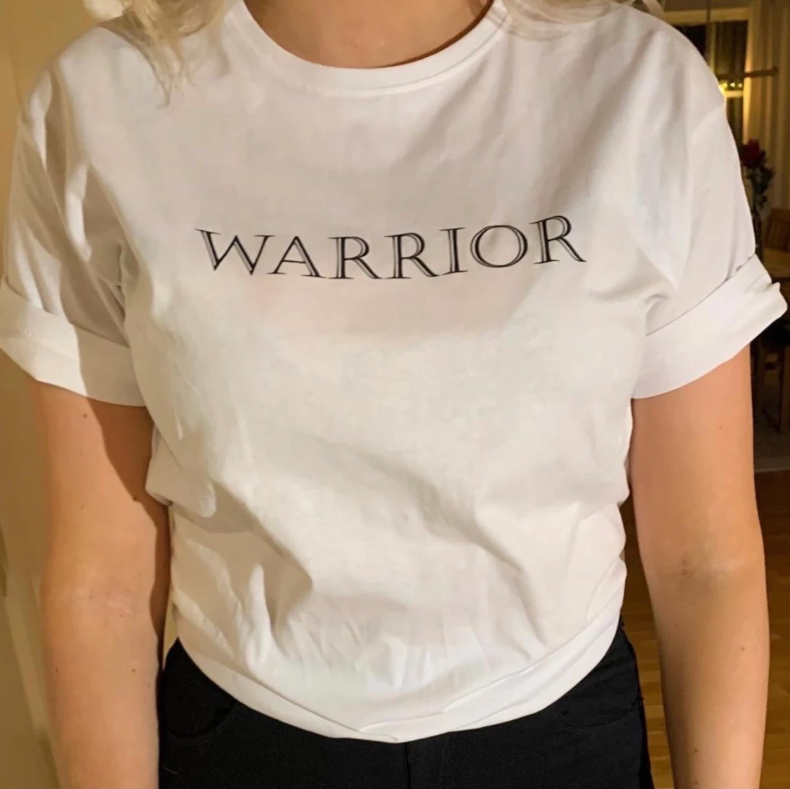 Vit tshirt warrior