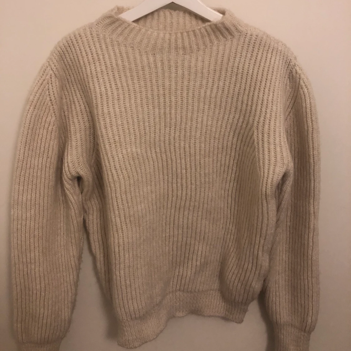 Vit stickad tröja, Na-Kd, S