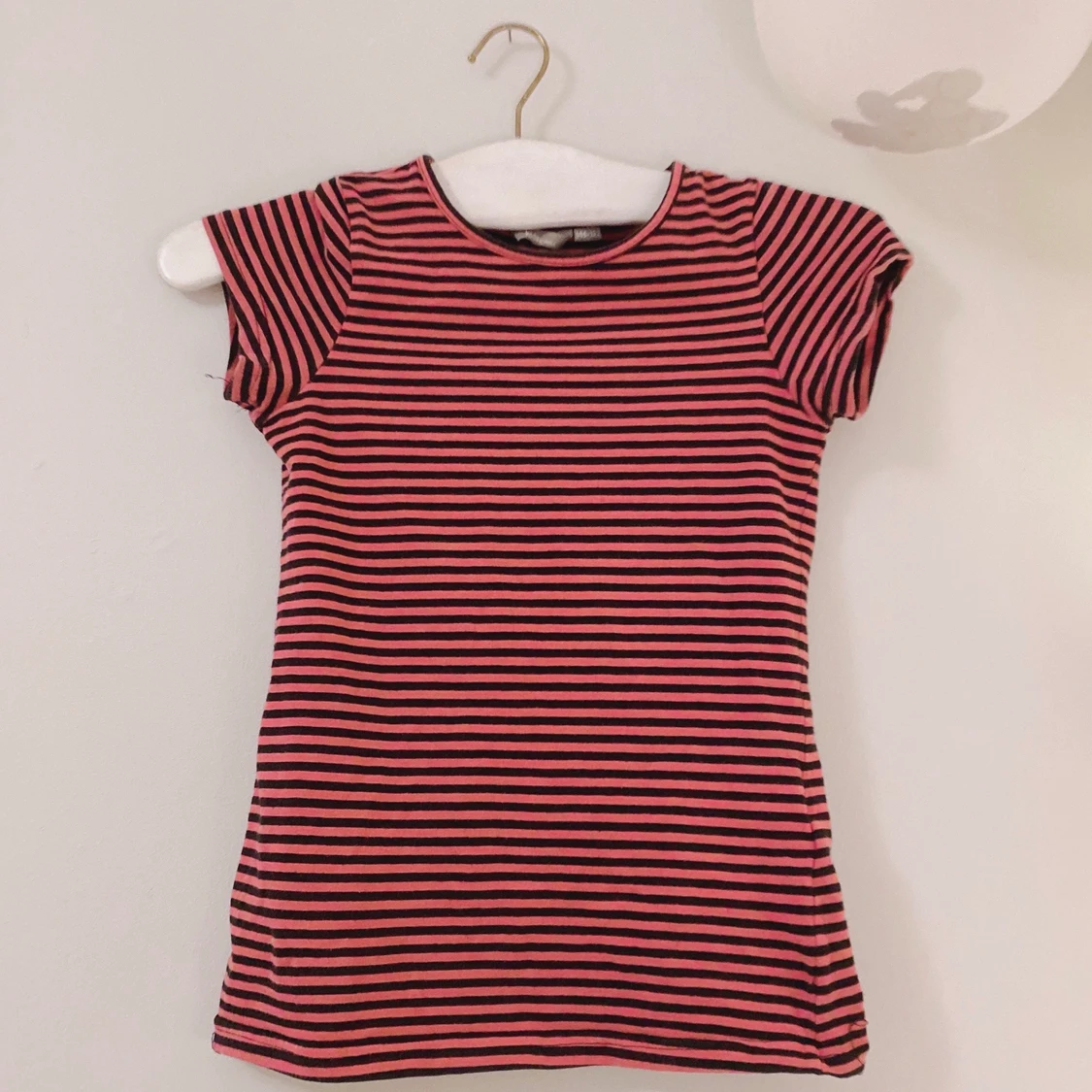 🖤💀 rosa-svart randig mini top 💀🖤 - 91