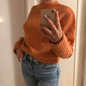  - Vintage orange stickad tröja från Åhléns
