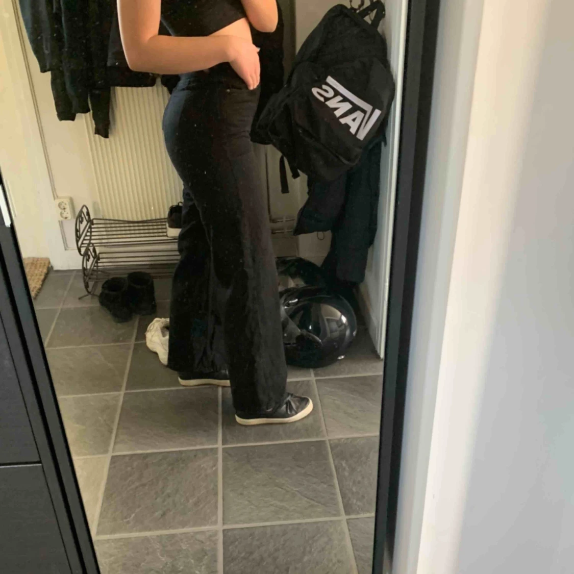 Svarta raka jeans - 91