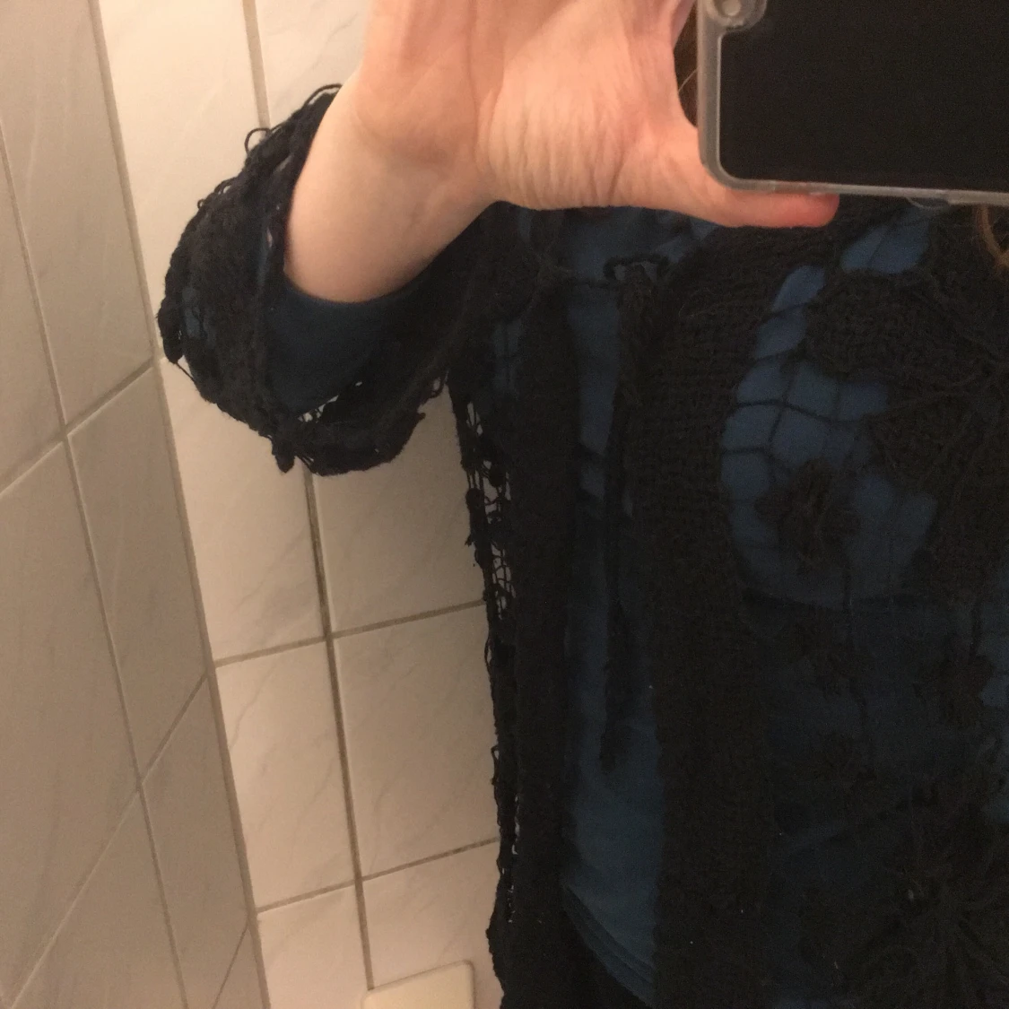 Hemvirkad strandkofta - 90