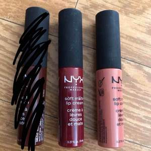 Nyx matte lipstick, vet ej namn på färgerna. Aldrig använt dessa, säljer för 60kr/styck. 