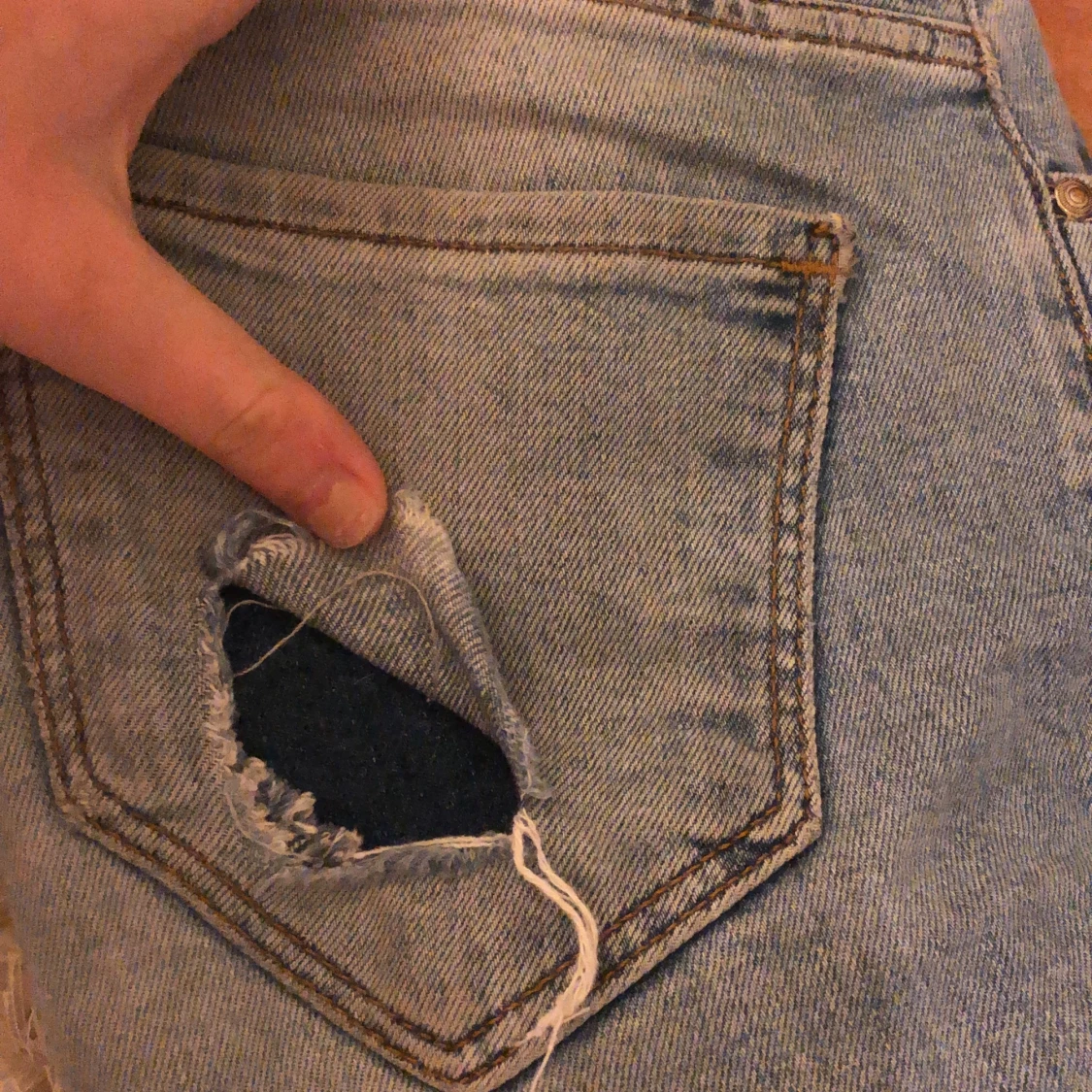 Bootcut jeans med blixtrar  - 90