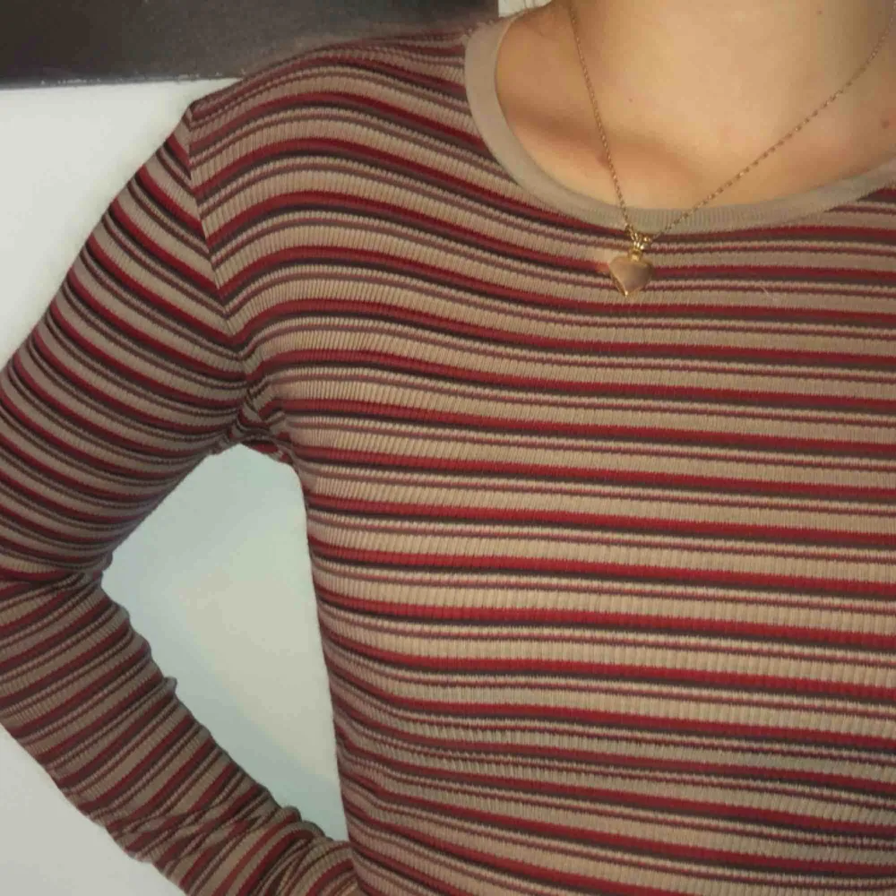 Hur gullig som helst tröja från Brandy Melville i ett randigt mönster med fina & höstliga färger- köpt i Sthlm för 2 år sedan men är ändå knappt använd. Den är i one size men jag skulle säga att den passar olika storlekar, från XS-M. 💫. Toppar.