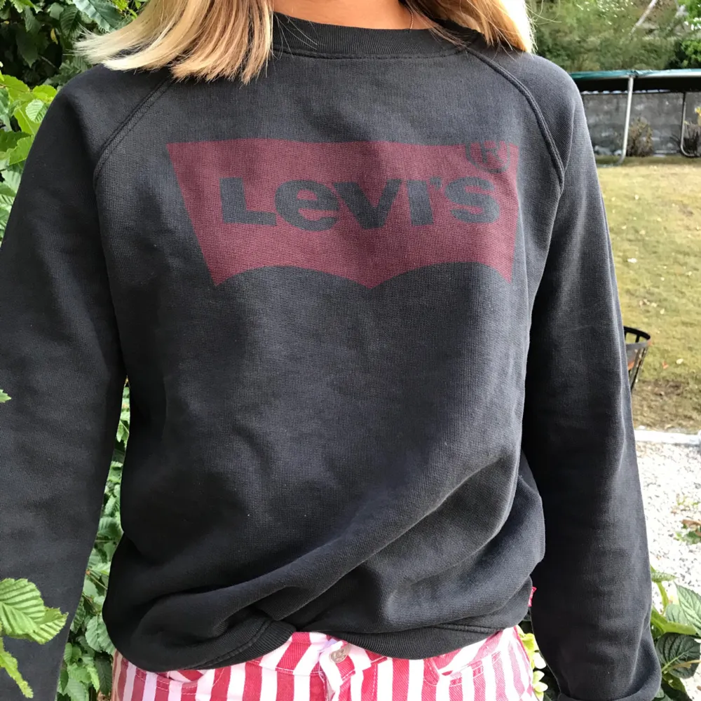 Mörkgrön Sweatshirt från levi’s. Använd fåtal gånger och är i ett mycket fint skick.  Möts upp i Stockholm och fraktar (köparen står för frakten) . Tröjor & Koftor.
