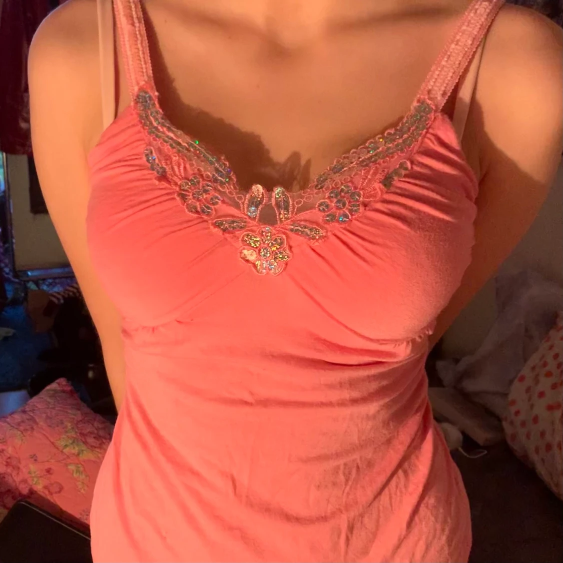 Butterfly y2k sequin top - 90