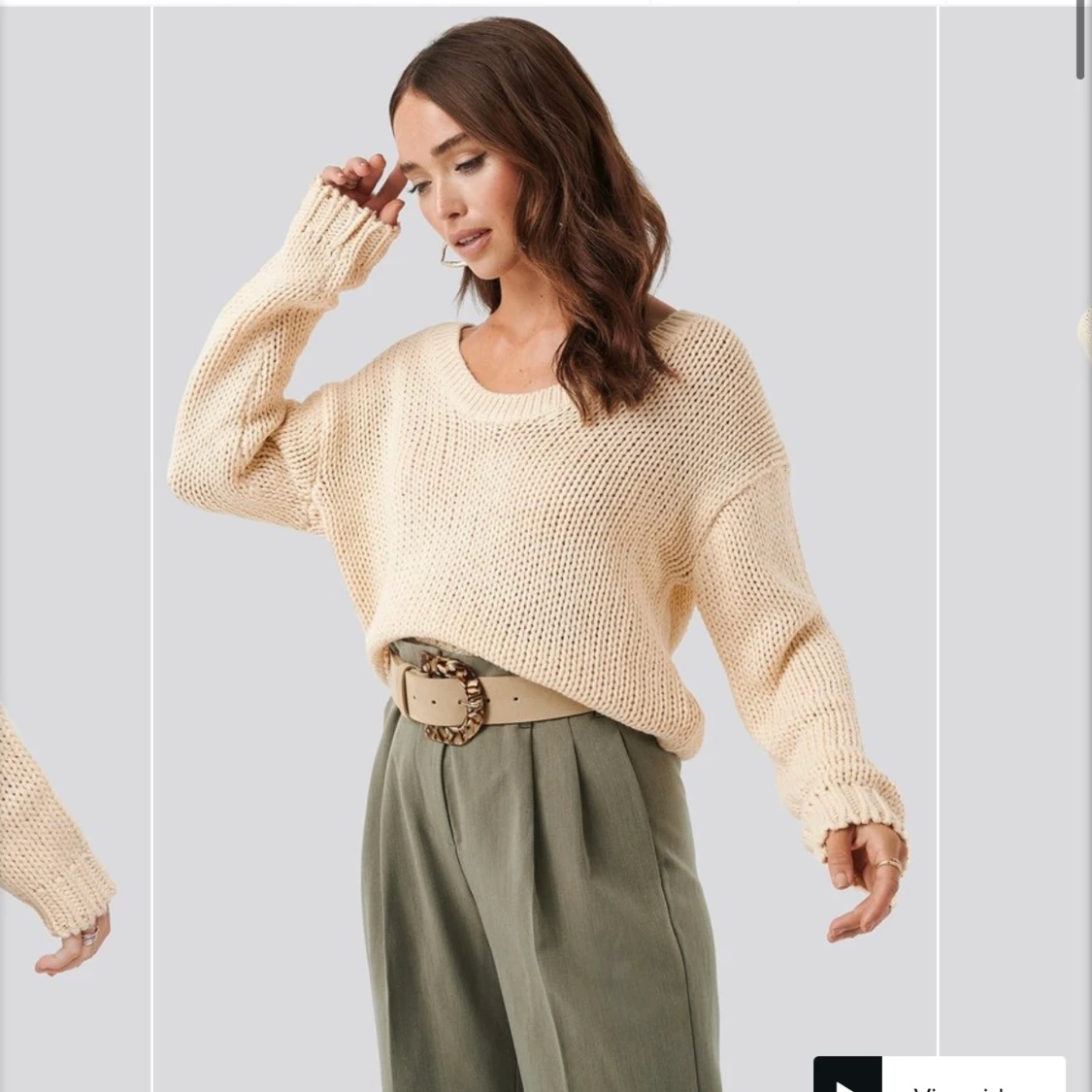 Öppen rygg sweater - 90