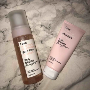  - Fina produkter från indy beauty!💓 en cleanser som är nästan oanvänd för 30 kr, en mask som är lite använd för 25 kr❤️