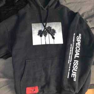  - FRI FRAKT! Säljer denna svarta hoodie från pull & bear, har inte använt det mycket alls och hyfsat ny. Den ser lite grå ut för jag tog bilderna med blixt men den är svart!🖤priset kan diskuteras!!!