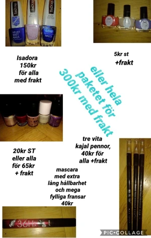 Smink paket - Alla sminkprodukter är oanvända om det inte står något annat! Allt står i bilden,för mer info skriv