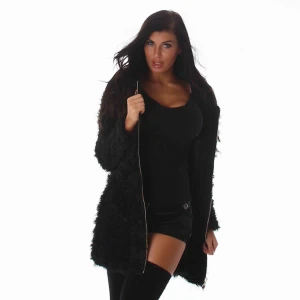  - Säsongens must have!Vacker kofta i svart färg.Envägs metalldragkedja fram.Material: 100% PolyesterFinns i storlek: S, M, L Fri frakt  Länk  https://www.nellasshop.com/products/cardigan-jacka-black