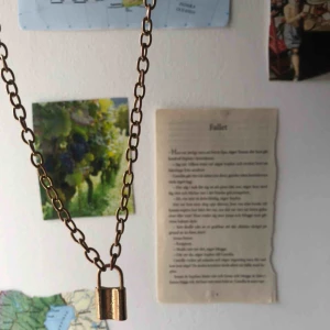 Hänglås halsband  - Guldigt hånglås halsband! Jag möts upp i Stockholm, helst slussen ifall det är möjligt. Ifall jag postar står köparen för frakt!   För mera bilder och information, kontakta mig! ❤️
