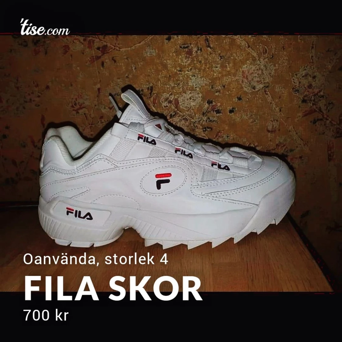 Fila skor vit 